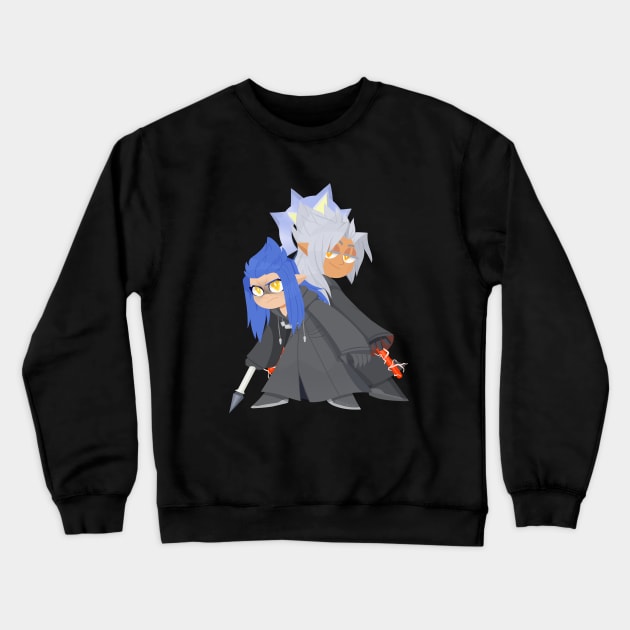 Xemnas and Saix Crewneck Sweatshirt by VenaCoeurva